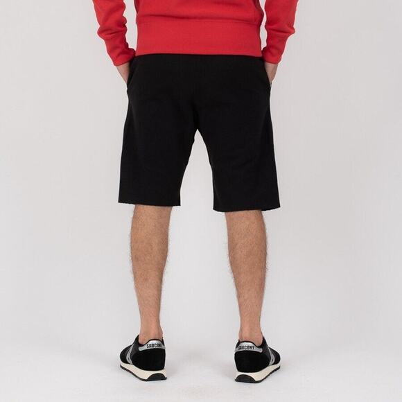 Champion Sweat Short Mens M Navy Reverse Weave Elastic Drawstring Waist Raw Edge - Picture 2 of 13